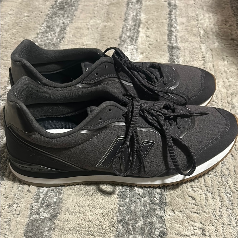 Men's Black and Gray Sneakers